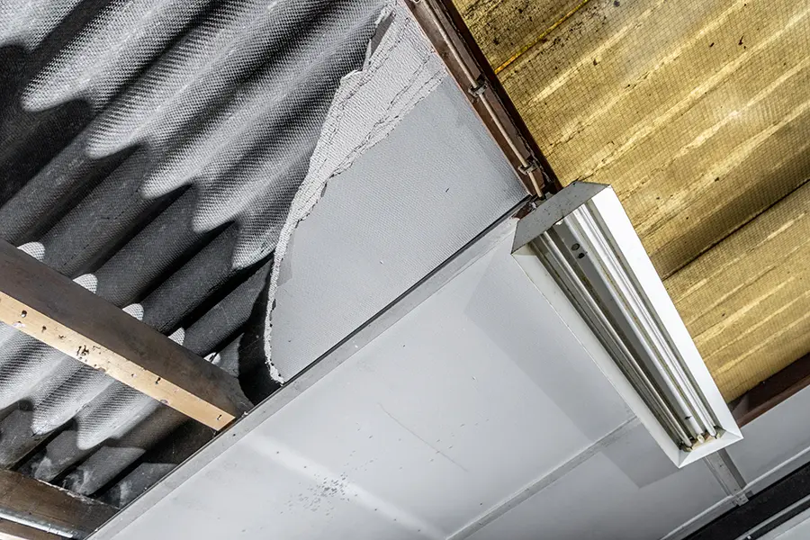 Asbest in plafond